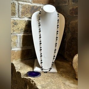 Charter Club Gold Faux Pearl Gemstone Necklace